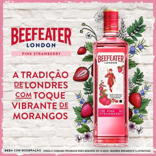 Gin London Pink Strawberry Beefeater Garrafa 700ml - Imagem em destaque