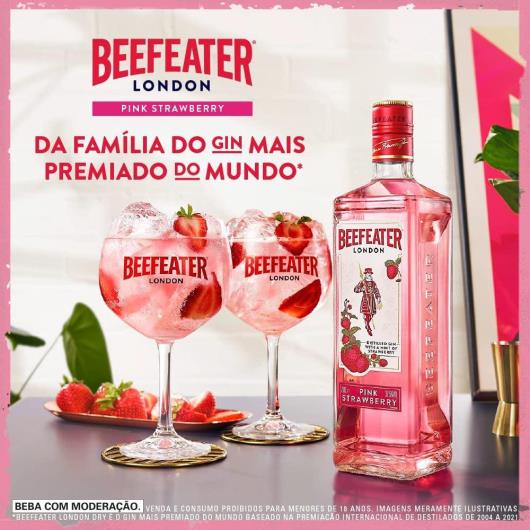 Gin London Pink Strawberry Beefeater Garrafa 700ml - Imagem em destaque