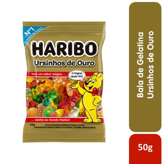 Bala de Gelatina Frutas Ursinhos de Ouro Haribo Pacote 50g - Imagem em destaque