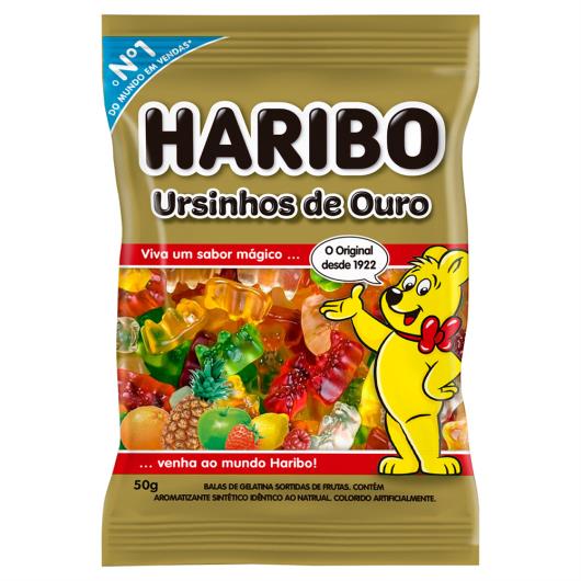 Bala de Gelatina Frutas Ursinhos de Ouro Haribo Pacote 50g - Imagem em destaque