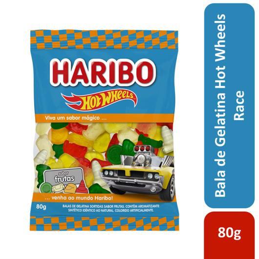 Bala de Gelatina Frutas Hot Wheels Haribo Pacote 80g - Imagem em destaque