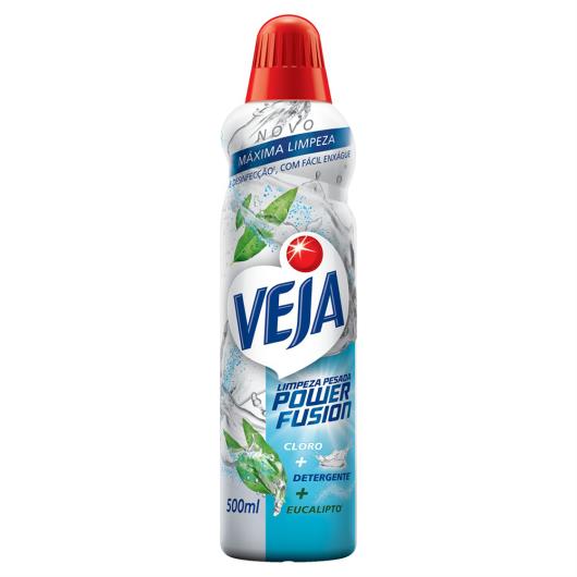 Limpador Limpeza Pesada com Cloro e Detergente Eucalipto Veja Power Fusion Frasco 500ml - Imagem em destaque