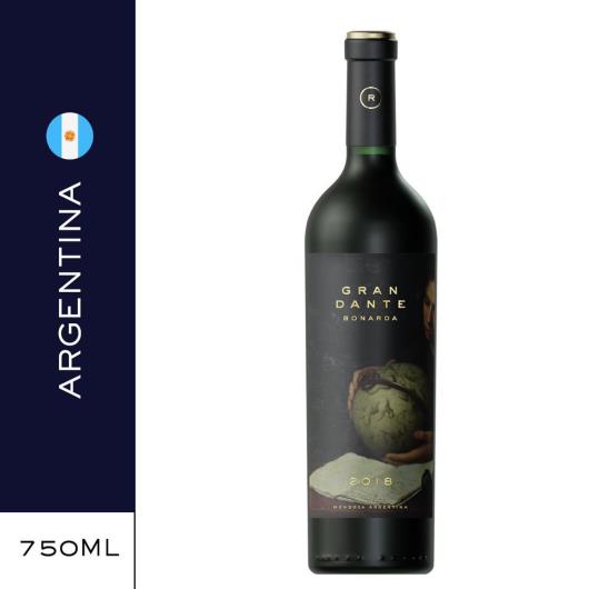 Vinho Argentino Tinto Seco Gran Dante Bonarda Mendoza Garrafa 750ml - Imagem em destaque