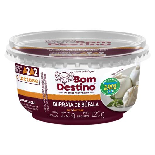 Queijo Burrata de Búfala Zero Lactose Bom Destino 120g - Imagem em destaque