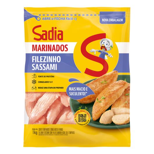 Filezinho Sassami de Frango Congelado Temperado Sadia Marinados 1kg - Imagem em destaque