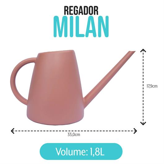 Regador West Garden Milan Coral 1,8l - Imagem em destaque