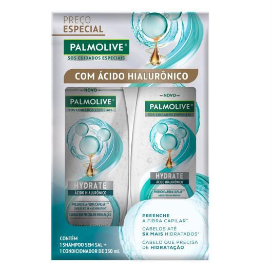 Kit Shampoo + Condicionador Palmolive SOS Cuidados Especiais Hydrate 350ml Cada - Imagem em destaque
