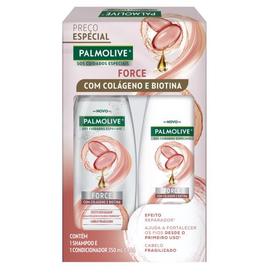 Kit Shampoo + Condicionador Palmolive SOS Cuidados Especiais Force 350ml Cada - Imagem em destaque