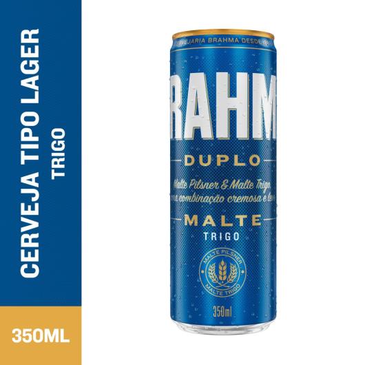 Cerveja Pilsner Trigo Duplo Malte Brahma Lata 350ml - Imagem em destaque