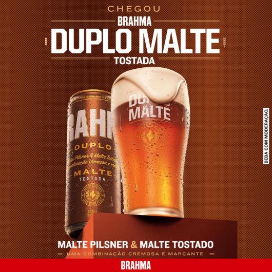 Cerveja Pilsner Duplo Malte Tostada Brahma Lata 350ml - Imagem em destaque