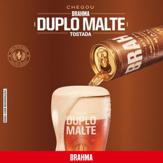 Cerveja Pilsner Duplo Malte Tostada Brahma Lata 350ml - Imagem em destaque