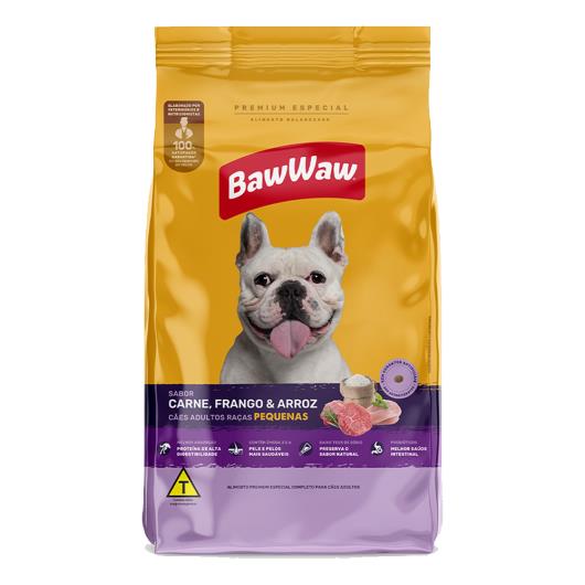 Alimento Para Cães Baw Waw Adultos Pequenos Carne, Frango e Arroz 10.1kg - Imagem em destaque