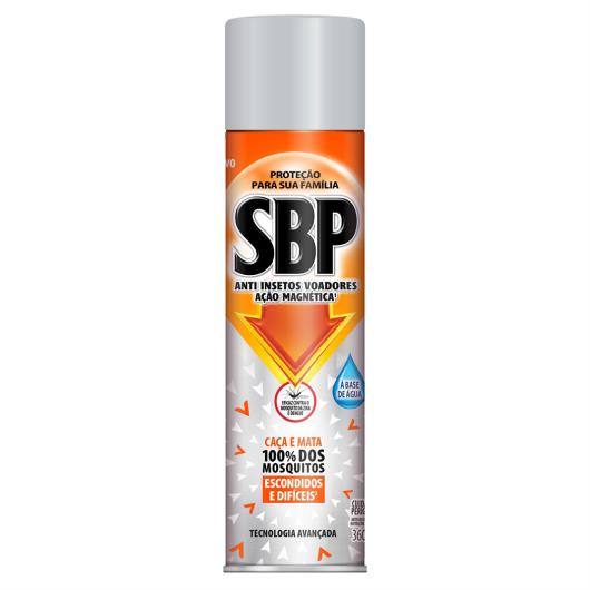 Inseticida Aerossol Ação Magnética Base Água SBP Frasco 360ml Spray - Imagem em destaque