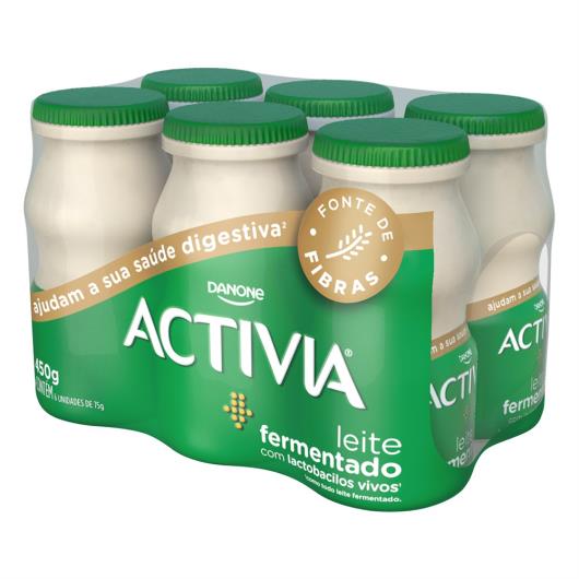 Pack Leite Fermentado Desnatado Baunilha Activia Frasco 450g 6 Unidades - Imagem em destaque