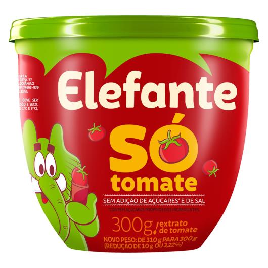 Extrato de Tomate Elefante Só Tomate Pote 300g - Imagem em destaque