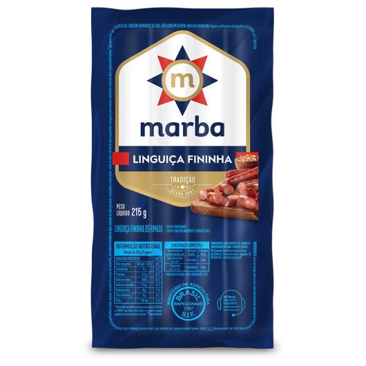 Linguiça Defumada Fininha Marba 215g - Imagem em destaque