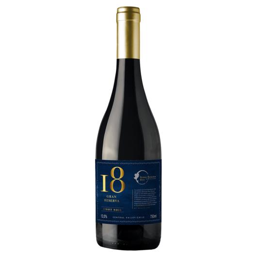Vinho Chileno Tinto Seco Gran Reserva 18 Pinot Noir Valle Central Garrafa 750ml - Imagem em destaque