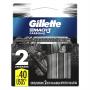 Carga de Aparelho para Barbear Gillette Mach3 Carbono 2 Unidades