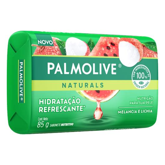 Sabonete Barra Hidratação Refrescante Melancia e Lichia Palmolive Naturals Envoltório 85g - Imagem em destaque