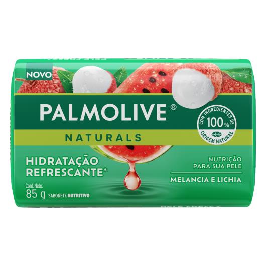 Sabonete Barra Hidratação Refrescante Melancia e Lichia Palmolive Naturals Envoltório 85g - Imagem em destaque