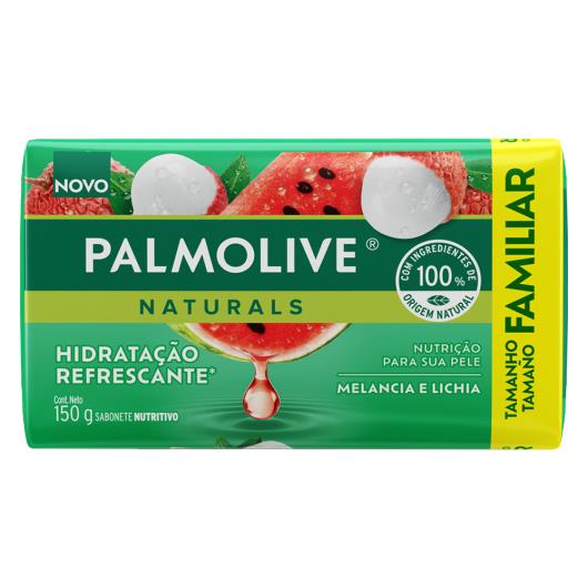 Sabonete Barra Hidratação Refrescante Melancia e Lichia Palmolive Naturals Envoltório 150g Tamanho Familiar - Imagem em destaque