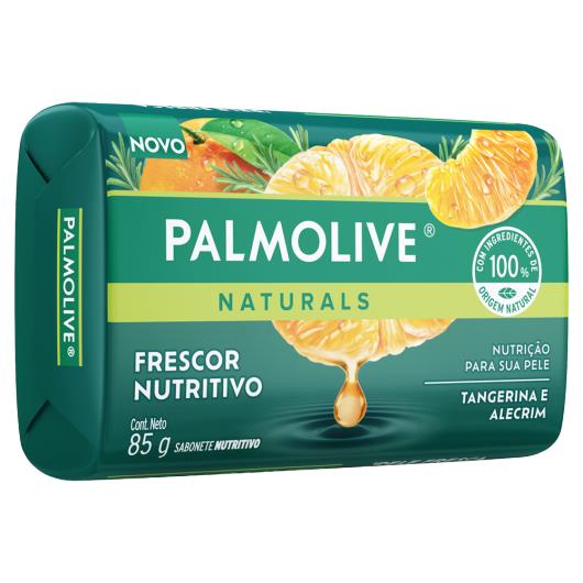 Sabonete Barra Frescor Nutritivo Tangerina e Alecrim Palmolive Naturals Envoltório 85g - Imagem em destaque