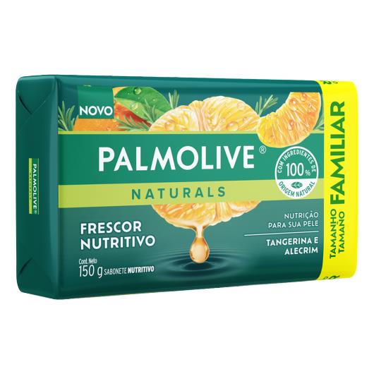 Sabonete Barra Frescor Nutritivo Tangerina e Alecrim Palmolive Naturals Envoltório 150g Tamanho Familiar - Imagem em destaque