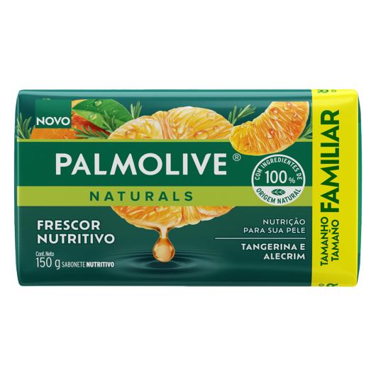 Sabonete Barra Frescor Nutritivo Tangerina e Alecrim Palmolive Naturals Envoltório 150g Tamanho Familiar - Imagem em destaque