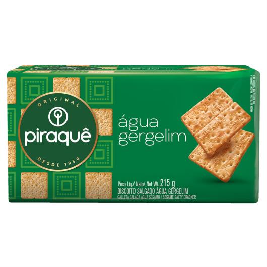 Biscoito Água com Gergelim Piraquê Pacote 215g - Imagem em destaque