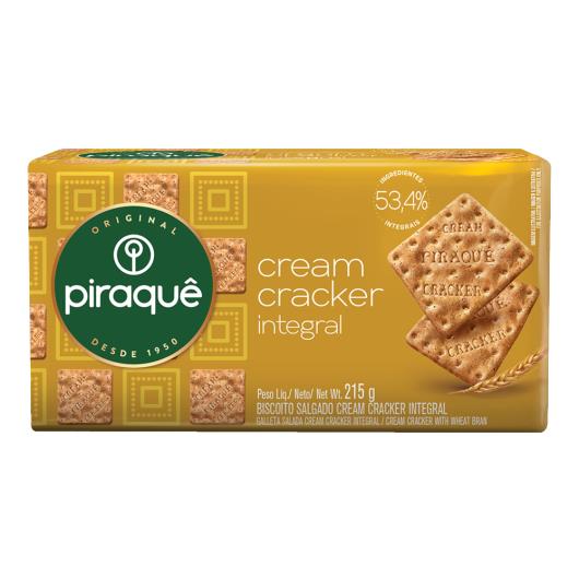 Biscoito Cream Cracker Integral Piraquê Pacote 215g - Imagem em destaque