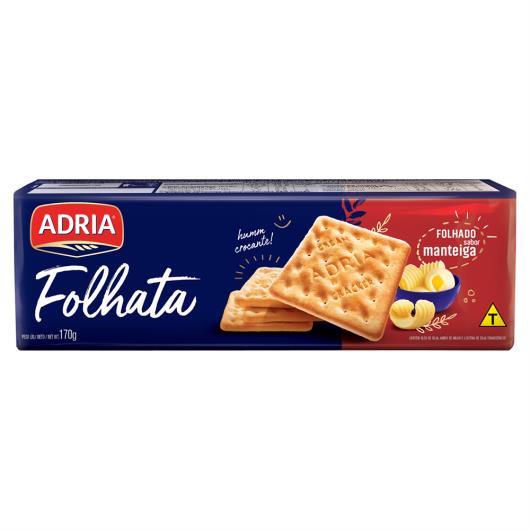 Biscoito Cream Cracker Folhado Manteiga Adria Folhata Pacote 170g - Imagem em destaque