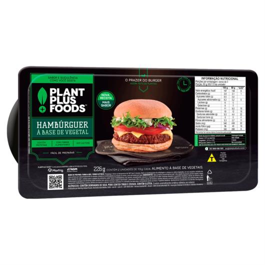 Hambúrguer Vegetal Plantplus Foods Bandeja 226g 2 Unidades - Imagem em destaque