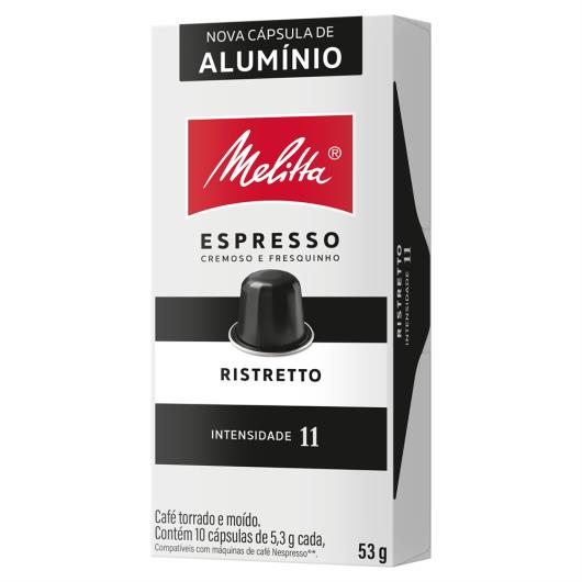 Café em Cápsula Torrado e Moído Ristretto Espresso Melitta Caixa 53g 10 Unidades - Imagem em destaque