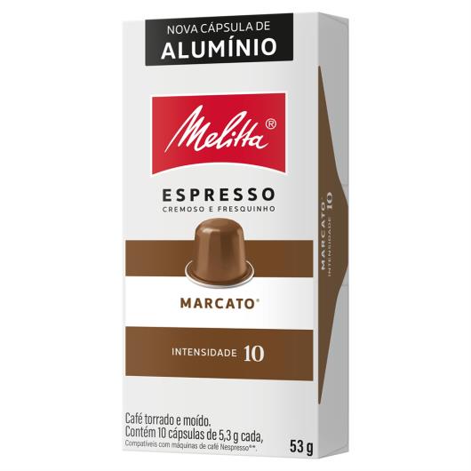 Café em Cápsula Torrado e Moído Marcato Espresso Melitta Caixa 53g 10 Unidades - Imagem em destaque