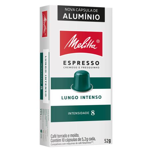 Café em Cápsula Torrado e Moído Lungo Espresso Intenso Melitta Caixa 53g 10 Unidades - Imagem em destaque