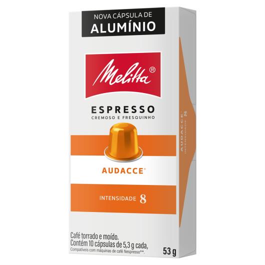 Café em Cápsula Torrado e Moído Audacce Espresso Melitta Caixa 53g 10 Unidades - Imagem em destaque