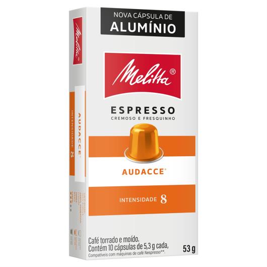 Café em Cápsula Torrado e Moído Audacce Espresso Melitta Caixa 53g 10 Unidades - Imagem em destaque