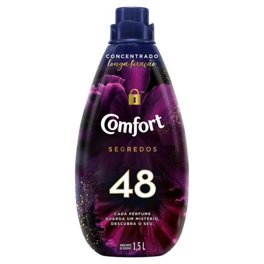 Amaciante de Roupa Concentrado 48 Comfort Segredos Frasco 1,5l - Imagem em destaque