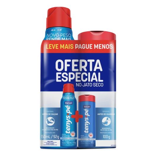 Desodorante Tenys Pé Aerossol + Antisséptico em Pó Leve Mais Pague Menos - Imagem em destaque