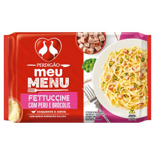 Fettuccine com Peru e Brócolis Perdigão Meu Menu Pacote 300g - Imagem em destaque