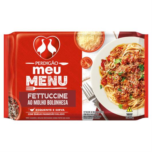 Fettuccine ao Molho Bolonhesa com Queijo Parmesão Ralado Perdigão Meu Menu Pacote 300g - Imagem em destaque