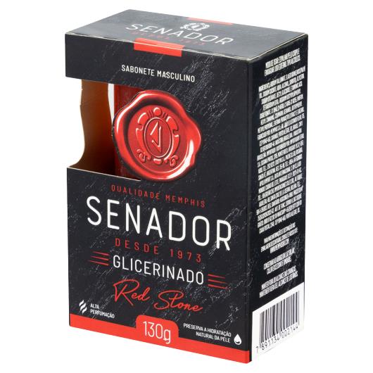 Sabonete Barra Glicerinado Senador Red Stone Caixa 130g - Imagem em destaque