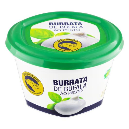 Queijo Burrata de Búfala ao Pesto Búfalo Dourado 120g - Imagem em destaque