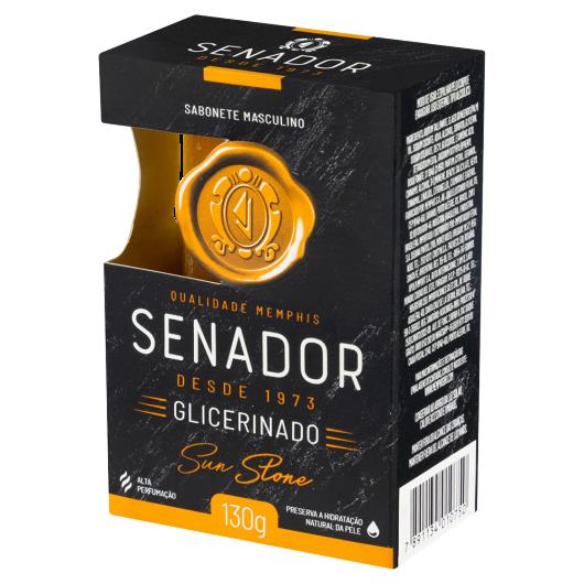 Sabonete Barra Glicerinado Senador Sun Stone Caixa 130g - Imagem em destaque