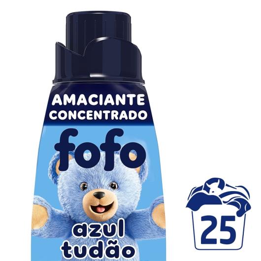 Amaciante de Roupa Concentrado Azul Tudão Fofo Frasco 500ml - Imagem em destaque