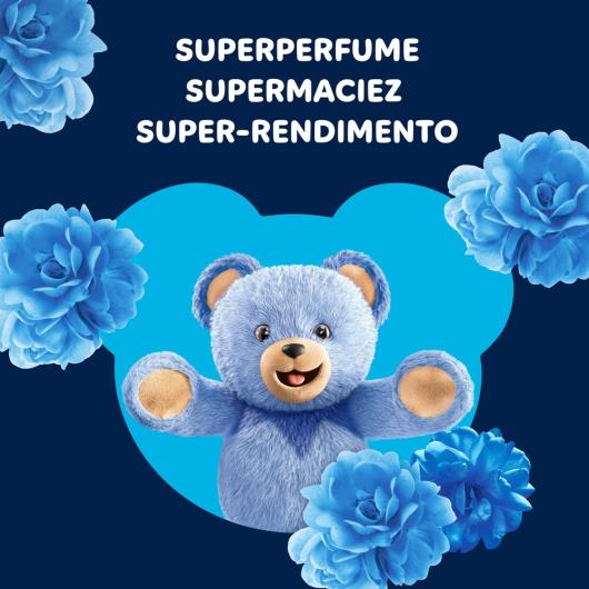 Amaciante de Roupa Concentrado Azul Tudão Fofo Frasco 500ml - Imagem em destaque