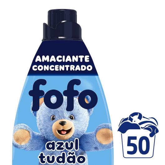 Amaciante de Roupa Concentrado Azul Tudão Fofo Frasco 1l - Imagem em destaque