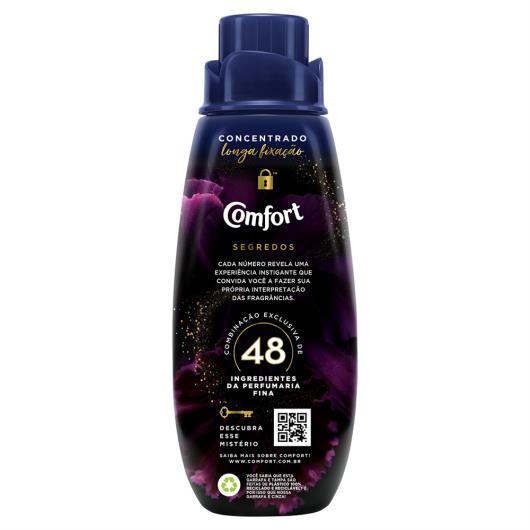 Amaciante de Roupa Concentrado 48 Comfort Segredos Frasco 500ml - Imagem em destaque