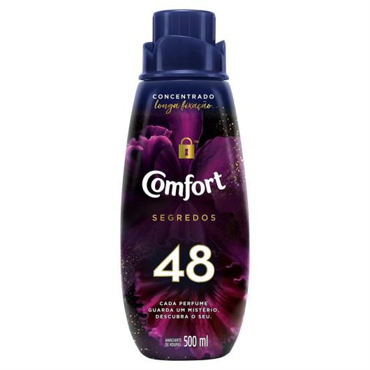 Amaciante de Roupa Concentrado 48 Comfort Segredos Frasco 500ml - Imagem em destaque