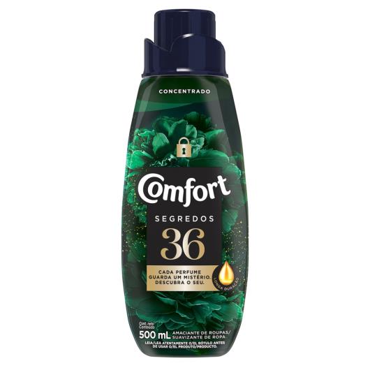 Amaciante de Roupa Concentrado 36 Comfort Segredos Frasco 500ml - Imagem em destaque